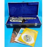 Boosey and Hawkes 400 lacquered brass saxophone in case