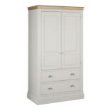 Cotswold Collection Painted Double Wardrobe with drawers, H 1942mm W 1035mm D 540mm
