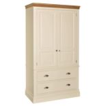 Cotswold Collection Painted Double Wardrobe with Drawers, H 1942mm W 1035mm D 540mm