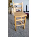 Cotswold Collection Oak Bar Stool, H 1120mm W 450mm D 400mm Seat Height 760mm