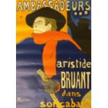 Henri de Toulouse Lautrec poster 82 x 60