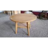 Cotswold Collection Oak Round Coffee Table
