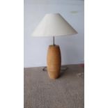 Bee hive table lamp with shade