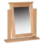 Cotswold Collection Oak Dressing Table Mirror, H 580mm W 530mm D 125mm