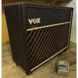Vintage Vox AC30 Solid State Reverb amplifier, with foot pedal, 69 cm wide