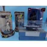 Star Wars - Electronic Darth Vader money box with 360 rotate Luke Skywalker and Princess Leia