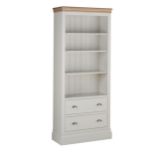 Cotswold Collection Painted Bookcase with Drawers, H 1955mm W 805mm D 340mm