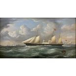 Richard Ball Spencer (fl. 1840 - 1870) - The Royal Yacht Osborne off Southsea, signed and dated