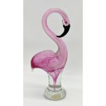 Murano glass flamingo, paperweight, 31cm high