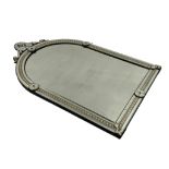 Good quality arch shaped Venetian wall mirror, 140cm x 84cm