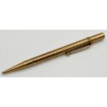 9ct JM & co propelling pencil, 24.3g gross