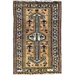 Afghan rug, central medallion, birds and flowers, 150 x 100