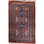 Good quality Tabriz rug, red ground, 160 x 100