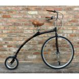 Ammaco penny farthing bicycle with red leather seat