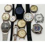 Twelve vintage watches to include Timex, D1 Milano and Ingersoll