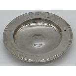 Modern silver Alms dish, inscribed 'Arthur Mathieson Golf Day Winner' with winner engraved to the