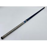 Unusual steel cased poacher's stick gun, 95cm long