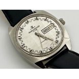 Gents Jaeger - LeCoultre Club Automatic Wristwatch, head measures 35mm not including crown. Steel