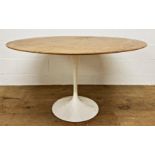 Eero Saarinen for Knoll - 'Tulip' dining, layered oak veneered top, 73cm high x 120cm diameter