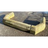 Antique Cotswold stone fire surround, from Rodbourne House, Malmesbury, in five pieces, 127cm wide