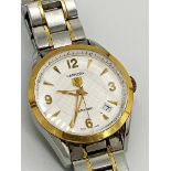 Gents Tag Heuer Carrera Wristwatch, gold & Steel Exhibition Back Automatic Wristwatch WV2250, head