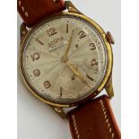 Gents Dogma Prima Wristwatch 593202 Manual Wind, head measures 38mm not including crown. Gilt