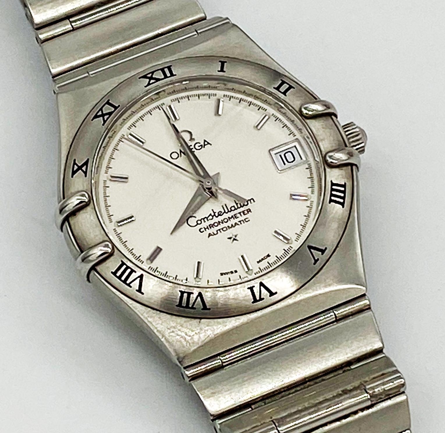 Omega Constellation Chronometer automatic stainless steel gentleman's bracelet watch, ref. 15023000,