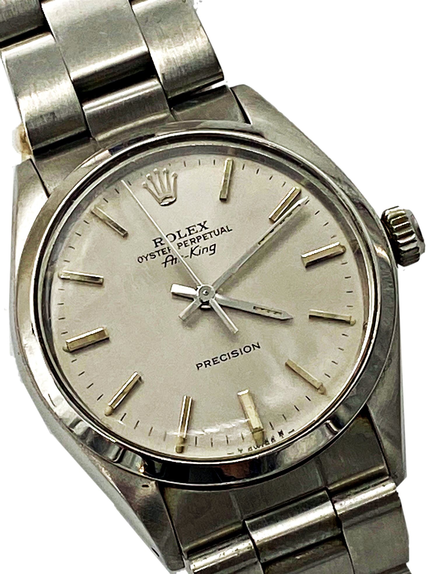 Gents Rolex Oster Perpetual Air King Precision stainless steel Wrist Watch, 34mm case, steel