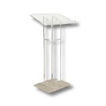Cool Lucite lectern display piece, ideal for restaurant, hotel trade etc 116 cm high x 60 wide