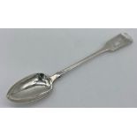 William IV fiddle pattern silver serving spoon, maker William Bateman, London 1831, 31cm long, 4.5oz