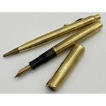 14ct Barclay fountain and ball point pen, 52g gross