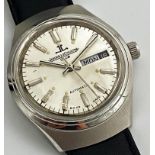 Gents Jaeger - LeCoultre Club Automatic Wristwatch, head measures 35mm not including crown. Steel