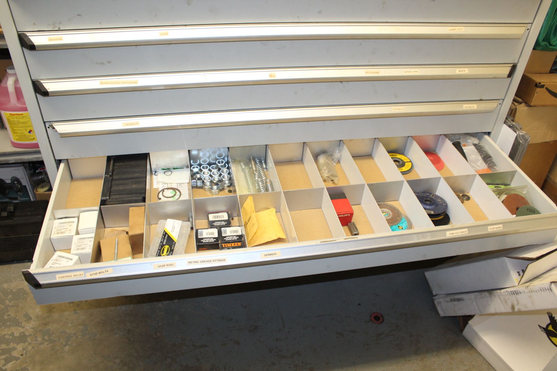 (3) Rousseau 8-Drawer Metal Cabinets on Casters, Sold with Contents As Shown - Image 21 of 23