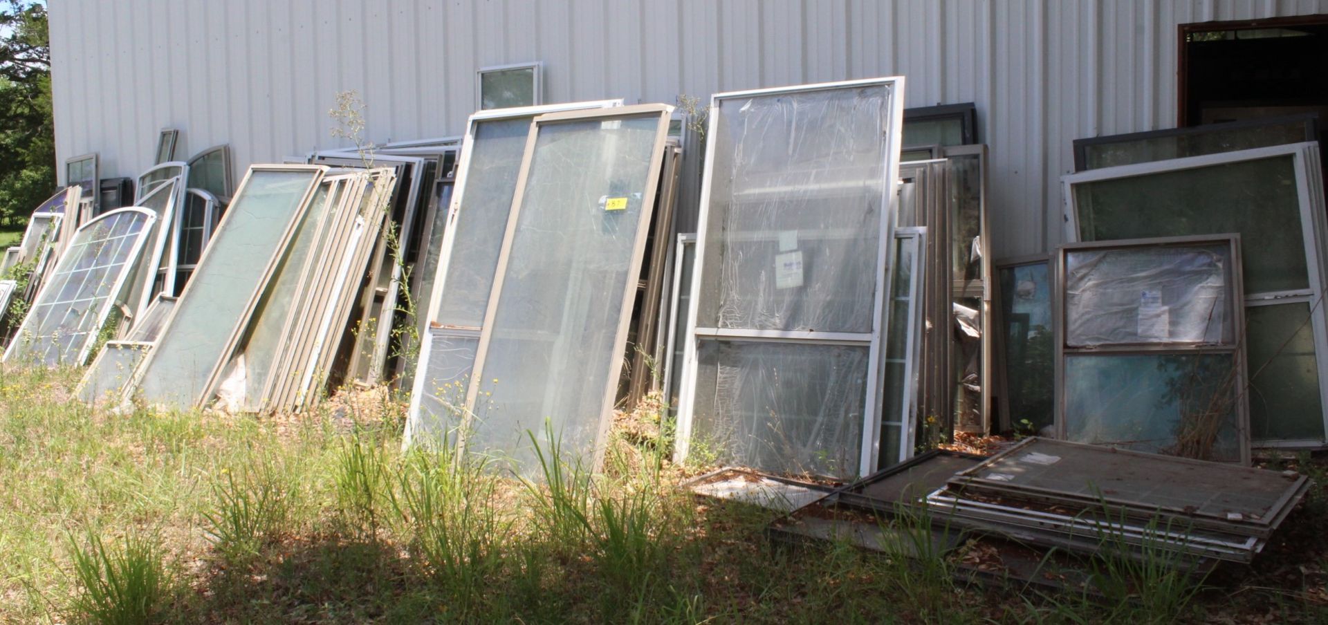 Large Lot of Assort. Aluminum Windows, Transoms And More As Shown