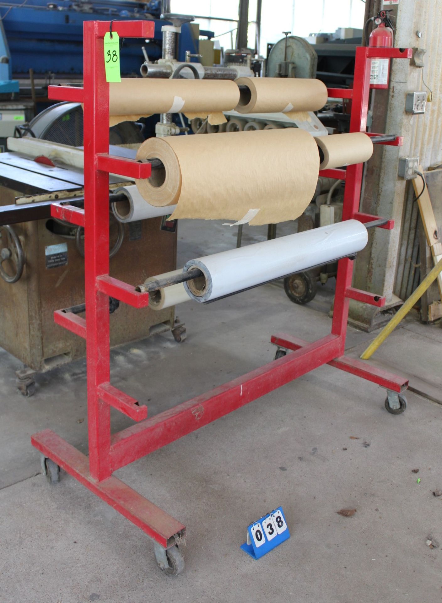 Material Role Rack on Casters, Approx. 56"W x 61"H