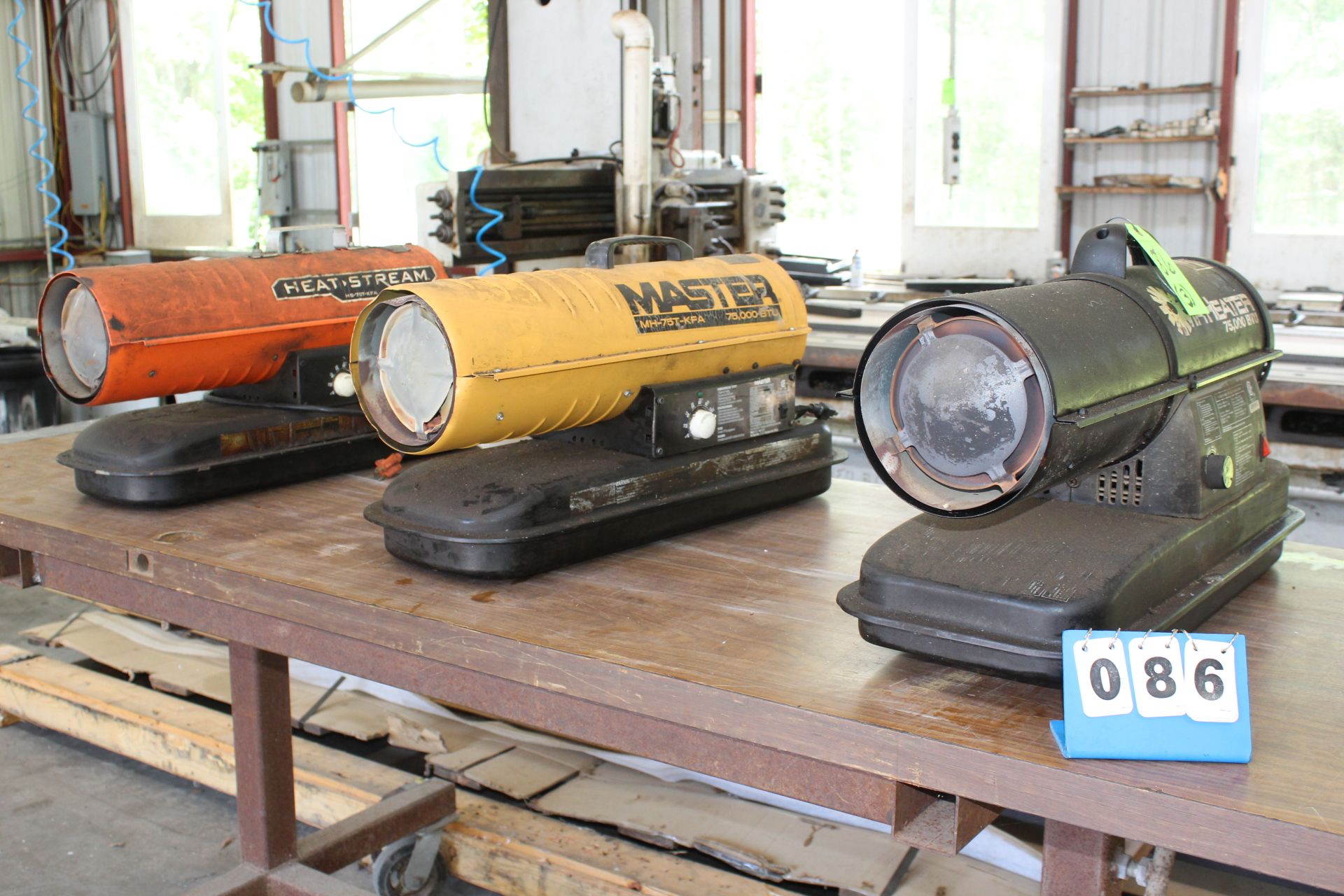 (3) Kerosene Shop Heaters; Mr. Heater, Master, Heat Stream