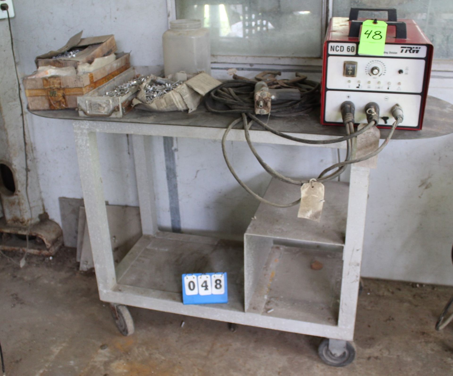 TRW NCD 60 Nelson Stud Welder, with Accessories & Rolling Cart