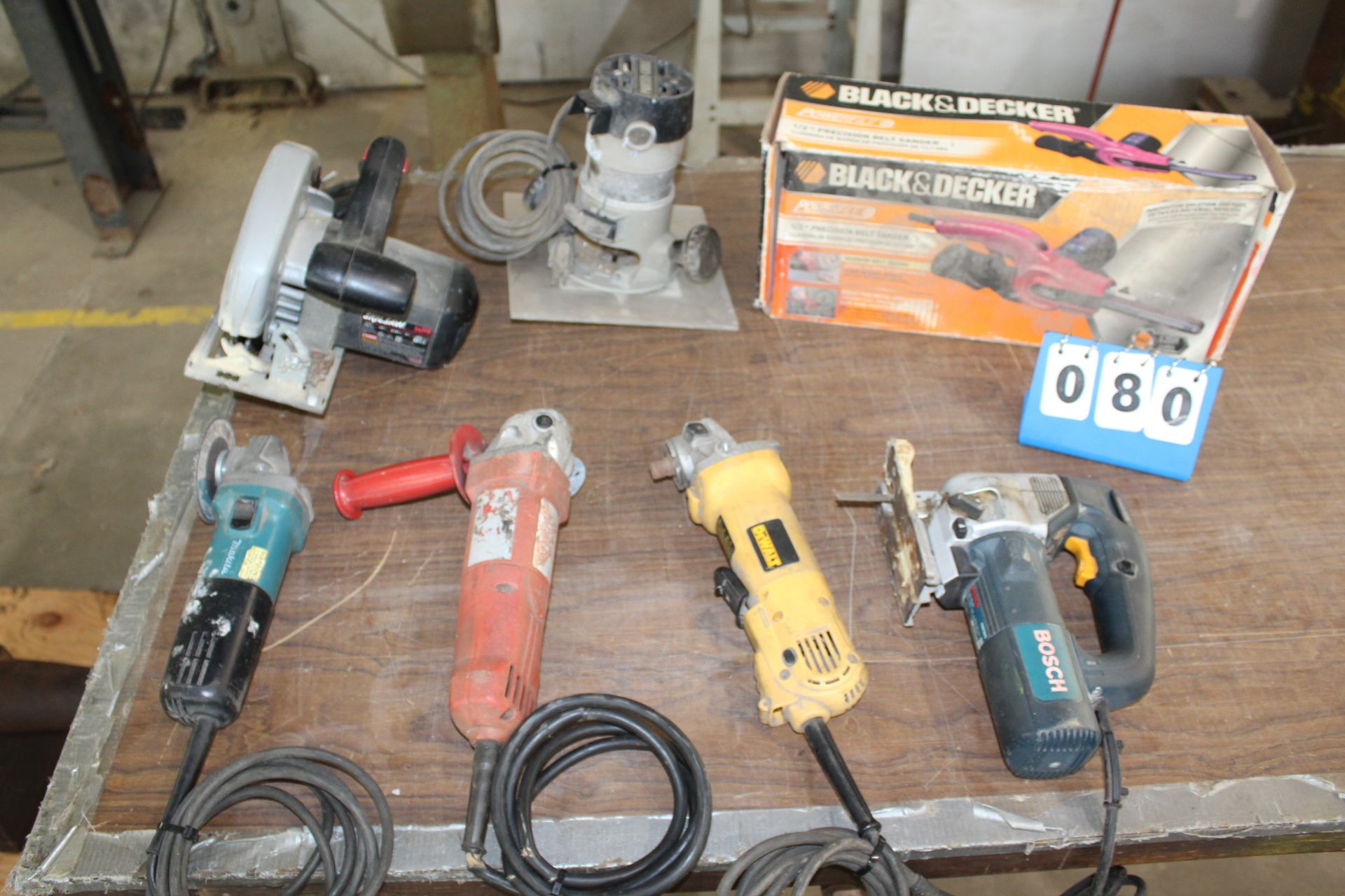 Lot of Power Tools; Grinders, Circular Saw, Router, Sander, Jig Saw
