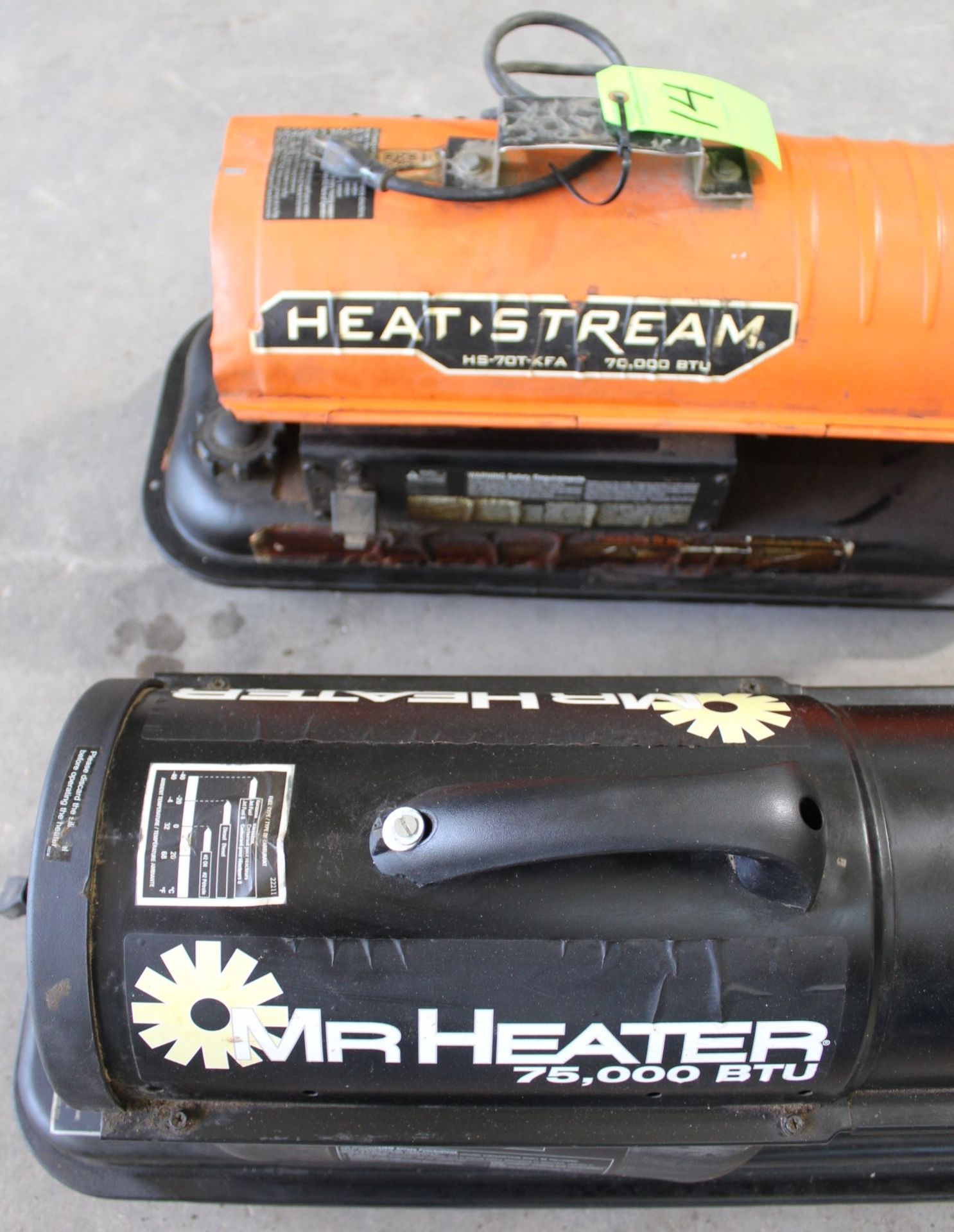 (2) Kerosene Shop Heaters: (1) Heat Streak HS-70T-KFA 70,000 BTU, (1) Mr. Heater 75,000 BTU - Image 2 of 2