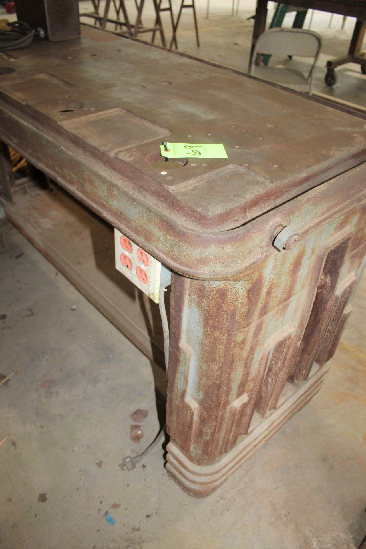 Vintage Steel Welding Table, Approx. 5'W x 28"D x 27"H - Image 3 of 3