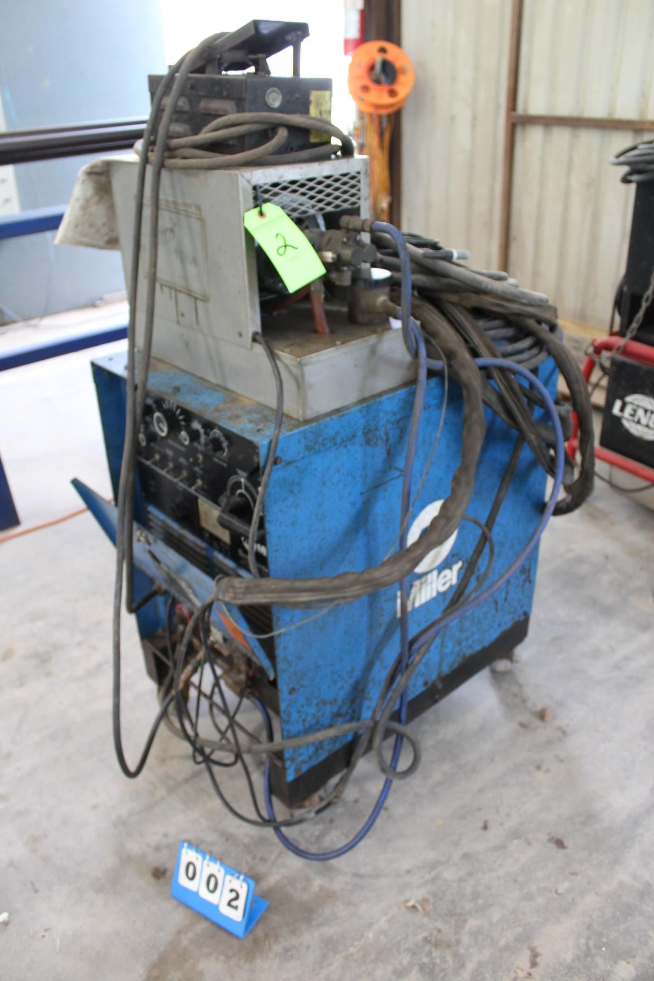 Miller Syncrowave 250 Arc Welder, on Rolling Cart