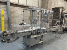 King 8 head filling machine with conveyor