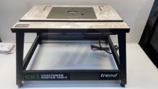 Trend CRT/MK3 240v CraftPro Router Table MK3, Base Only, Missing Parts As Seen In Photos