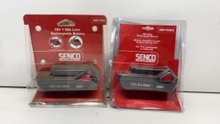 2 x Senco Battery 18V Li-Ion 1.5Ah Genuine Suits Senco Fusion Series VB0160 VBO16