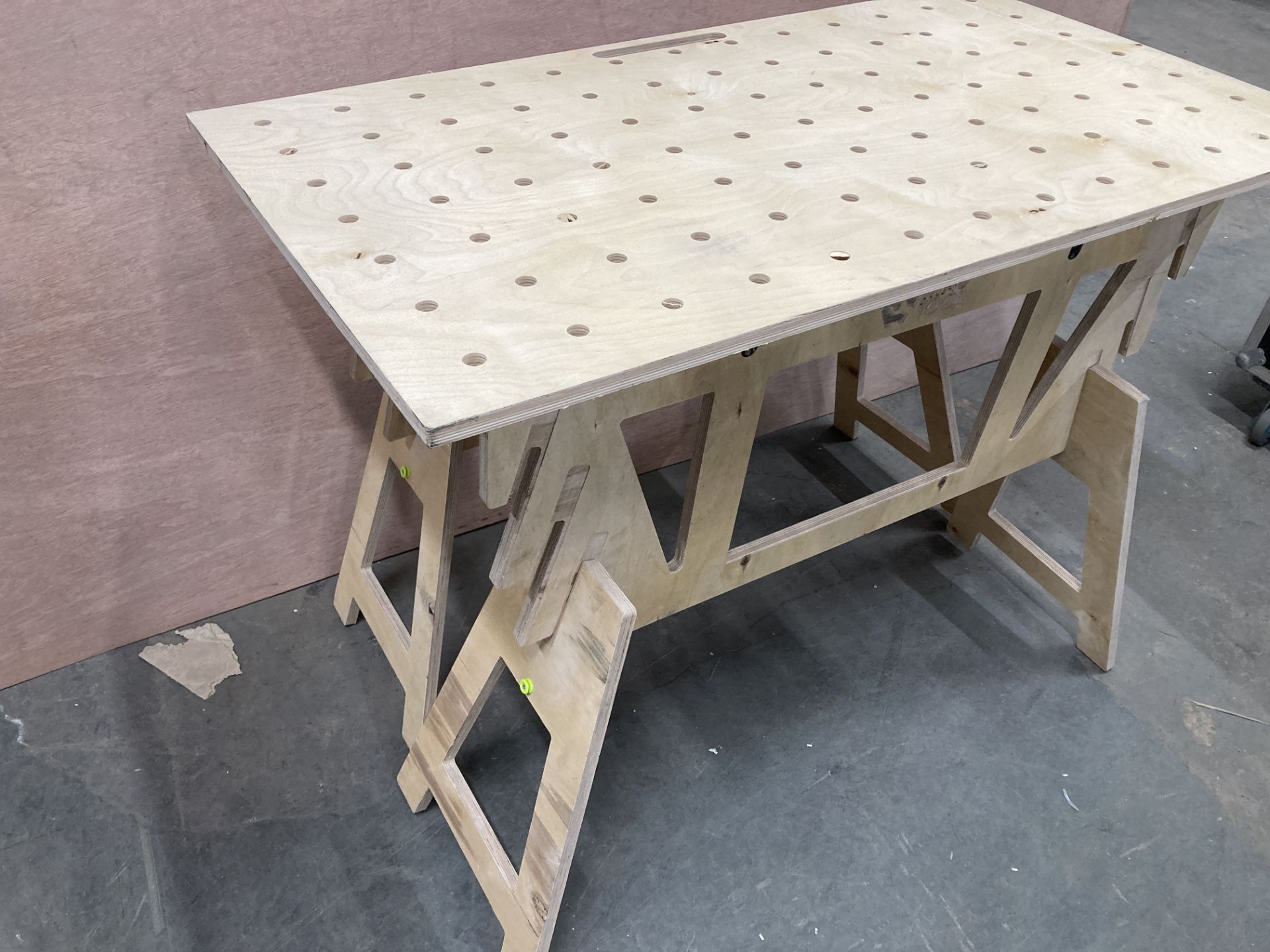 Mastool Wooden Aframed Workbench, 94cm x 72cm x 130cm w/ Spare Workbench Top - Image 3 of 4