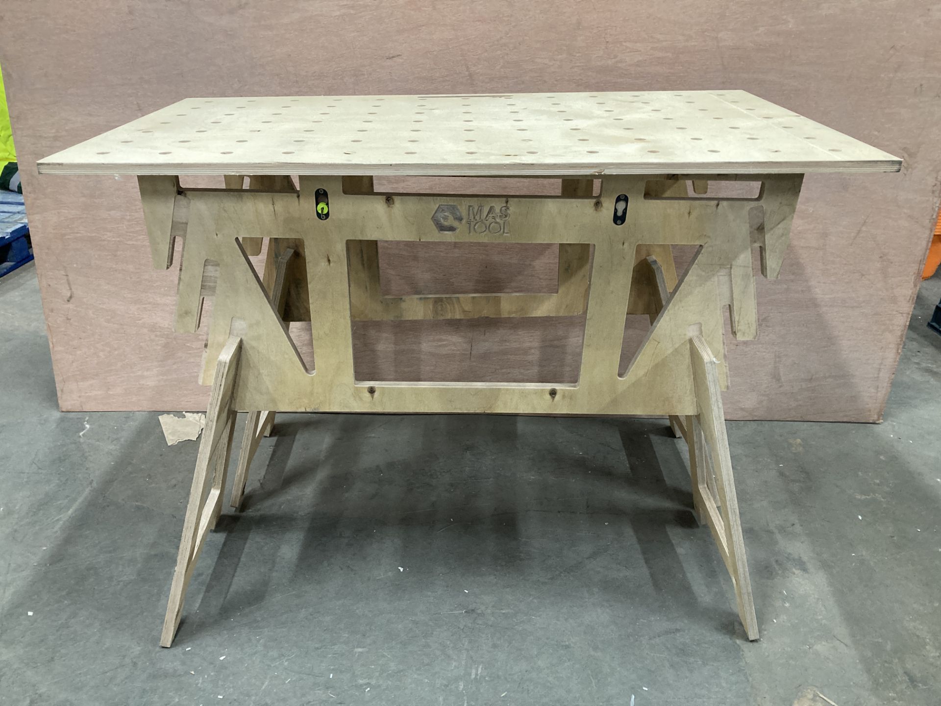 Mastool Wooden Aframed Workbench, 94cm x 72cm x 130cm w/ Spare Workbench Top