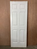 White Primed Panelled Interior Door | 2042mm x 727mm x 40mm