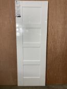 XLJoinery Shaker 4-Panel White Primed Internal Door | WPSHA4P27 | 1981mm x 686mm x 35mm