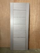 Pre-Finished Light Grey Panelled Door | 1981mm x 762mm x 35mm