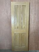 Pre-Finished 4 Panel Oak Door | 1982mm x 686mm x 35mm